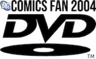 Free download DC Comics Fan 2004 DVD Logo (Cover Art Version) [BLACK] free photo or picture to be edited with GIMP online image editor